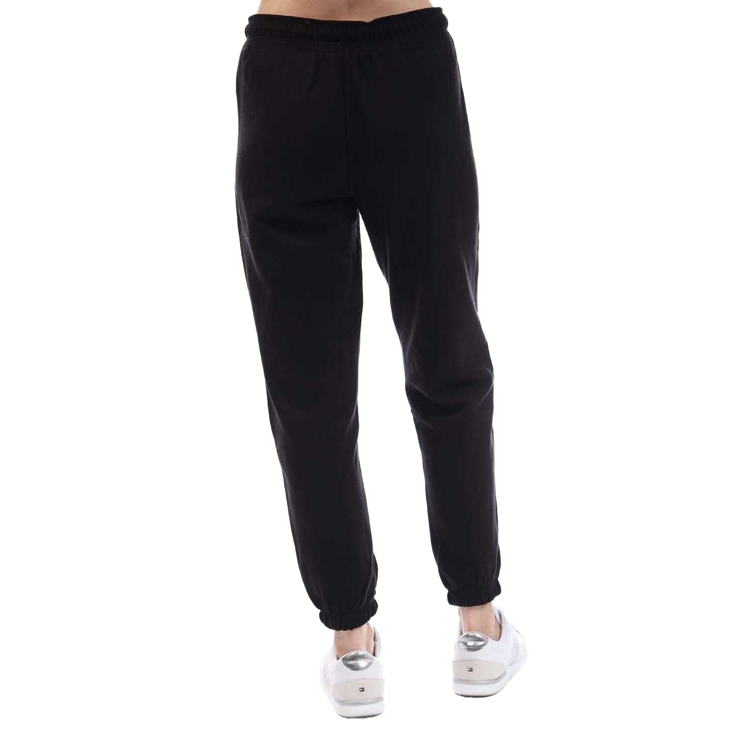 Black - Back - DKNY Womens-Ladies Varsity Logo Jogging Bottoms