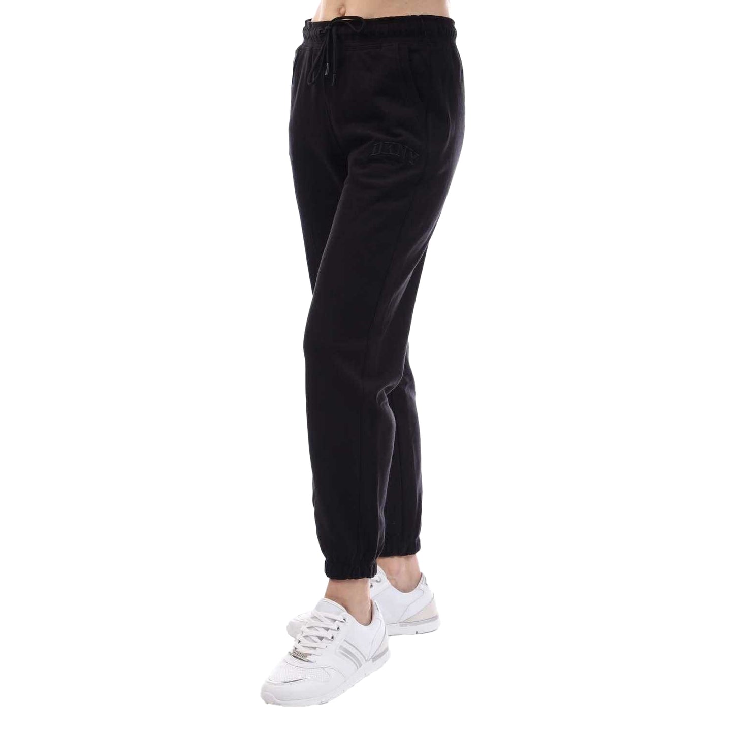 Black - Lifestyle - DKNY Womens-Ladies Varsity Logo Jogging Bottoms