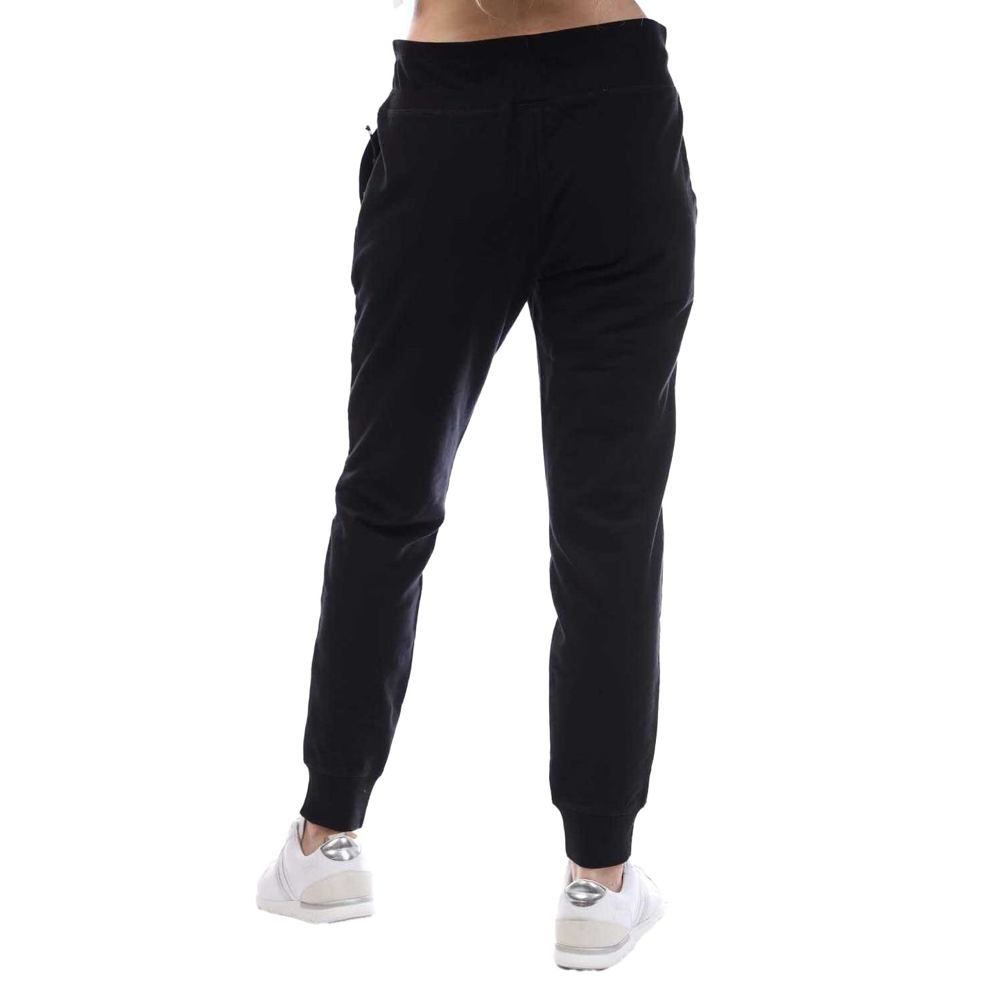 Black - Back - DKNY Womens-Ladies Two Tone Cuffed Jogging Bottoms