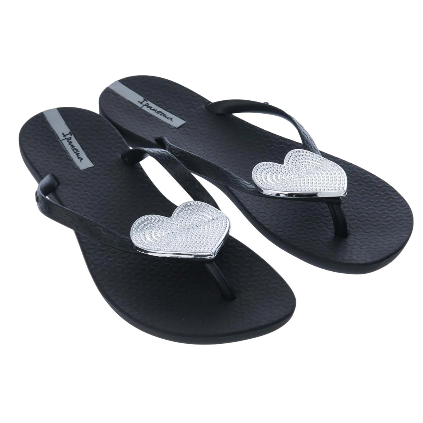 Black - Front - Ipanema Womens-Ladies Heart Maxi Sandals