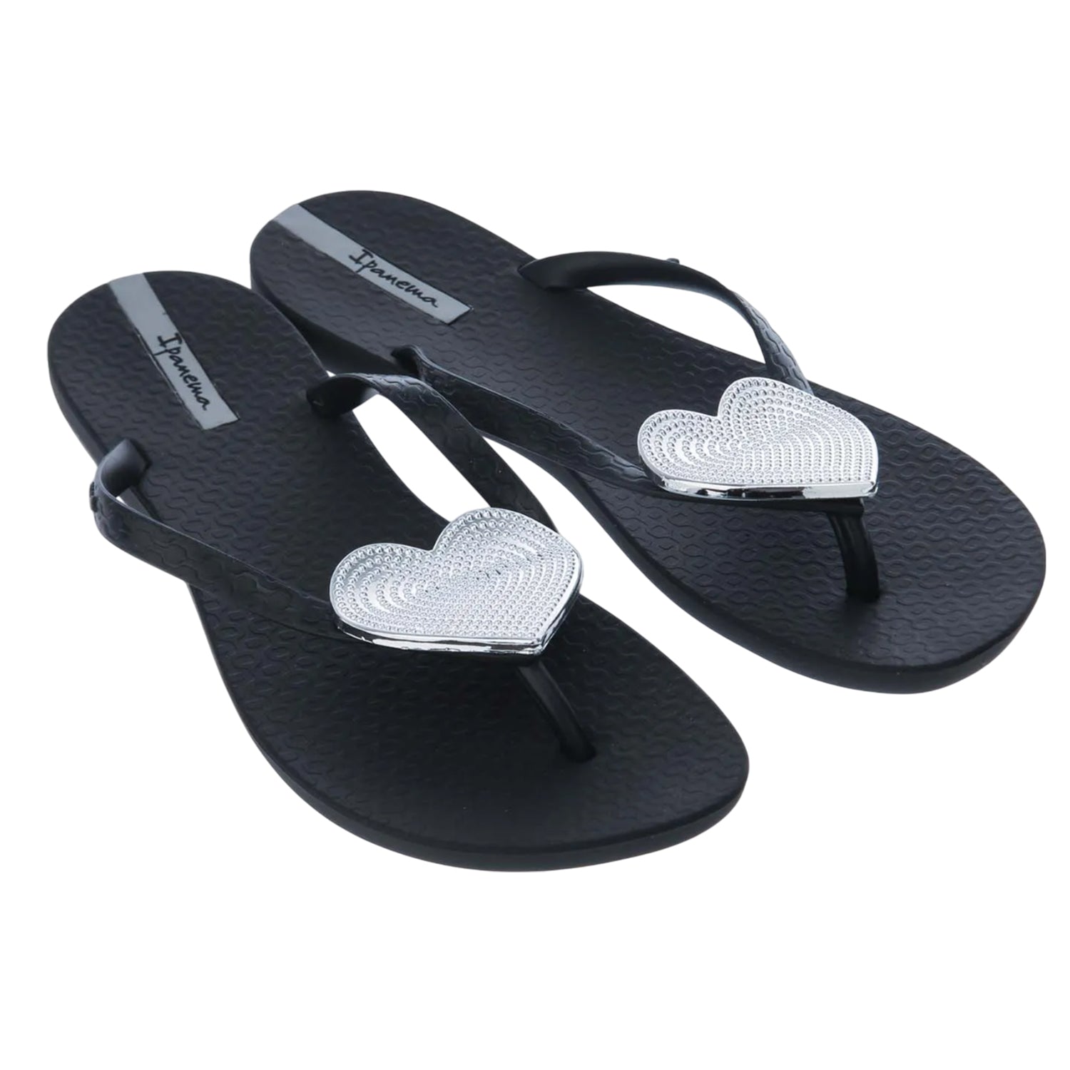 Black - Front - Ipanema Womens-Ladies Heart Maxi Sandals
