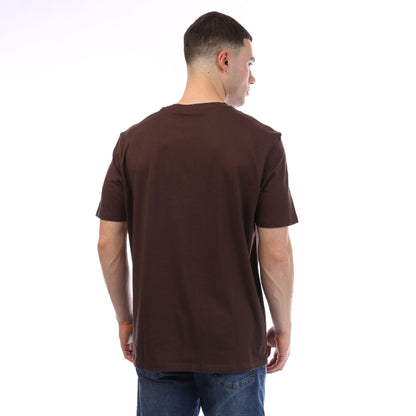 Brown - Side - Hugo Mens Dero 99 T-Shirt