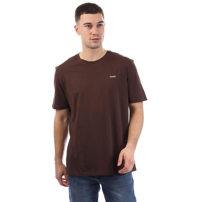 Brown - Front - Hugo Mens Dero 99 T-Shirt