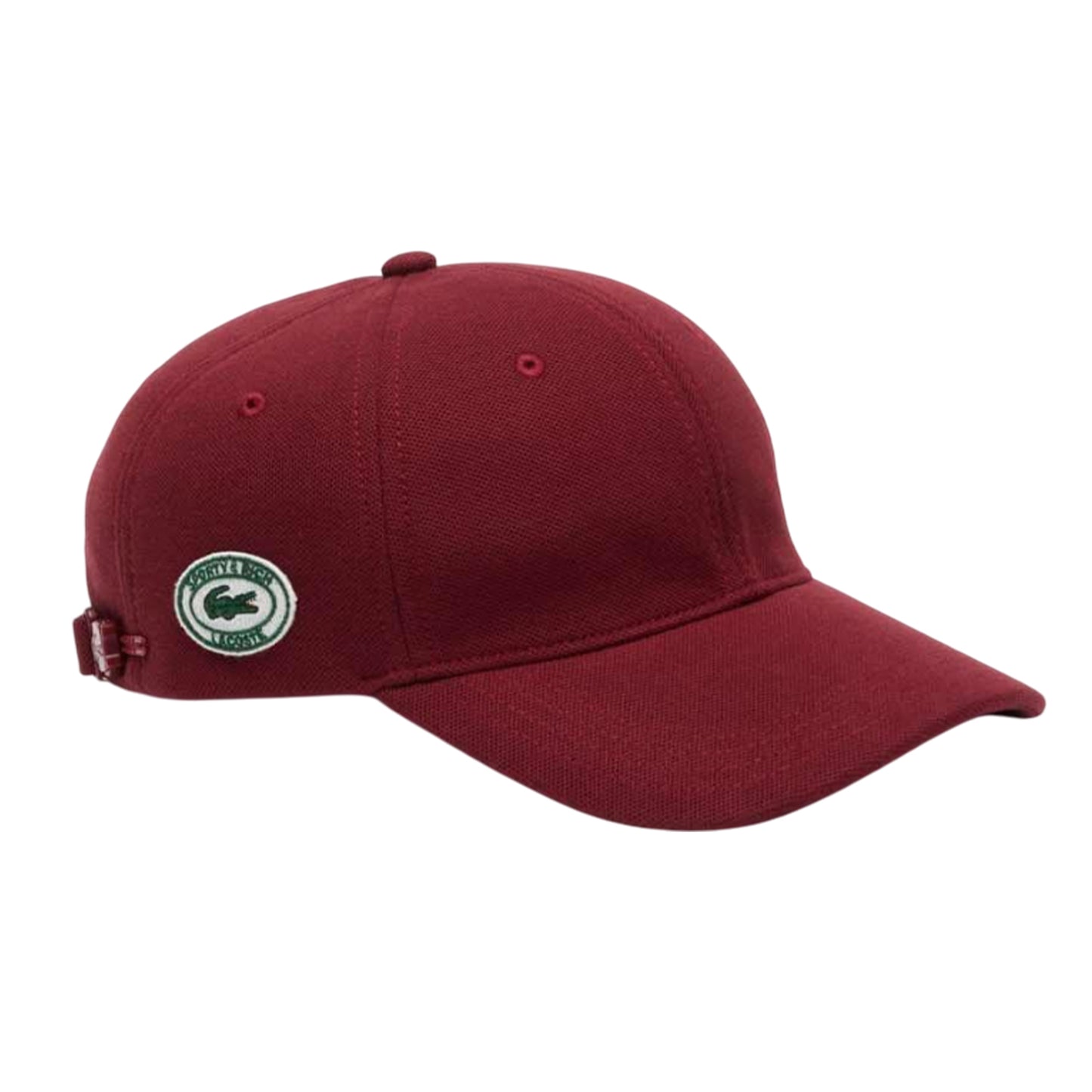 Red - Front - Lacoste Sporty & Rich Logo Baseball Cap