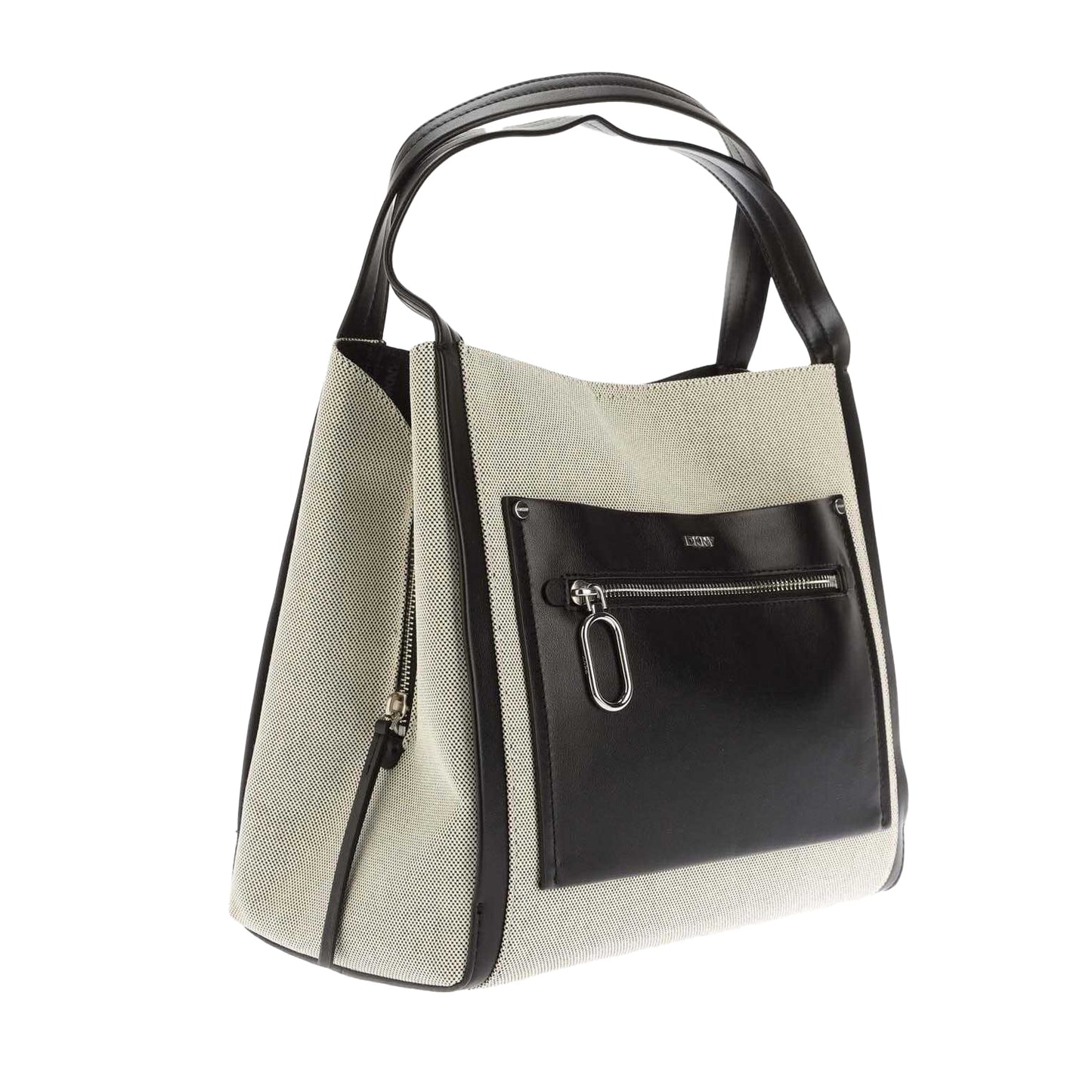 Black - Side - DKNY Nala Hobo Shoulder Bag