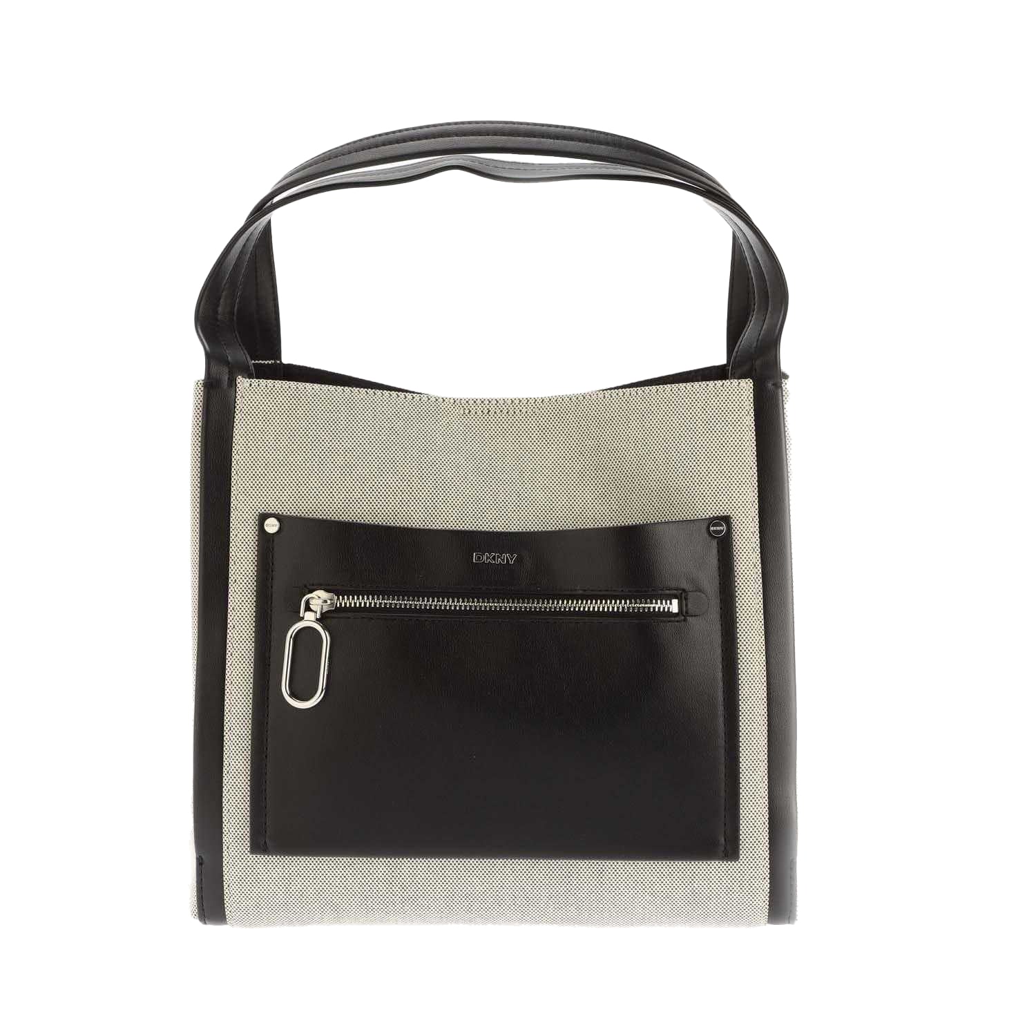 Black - Front - DKNY Nala Hobo Shoulder Bag