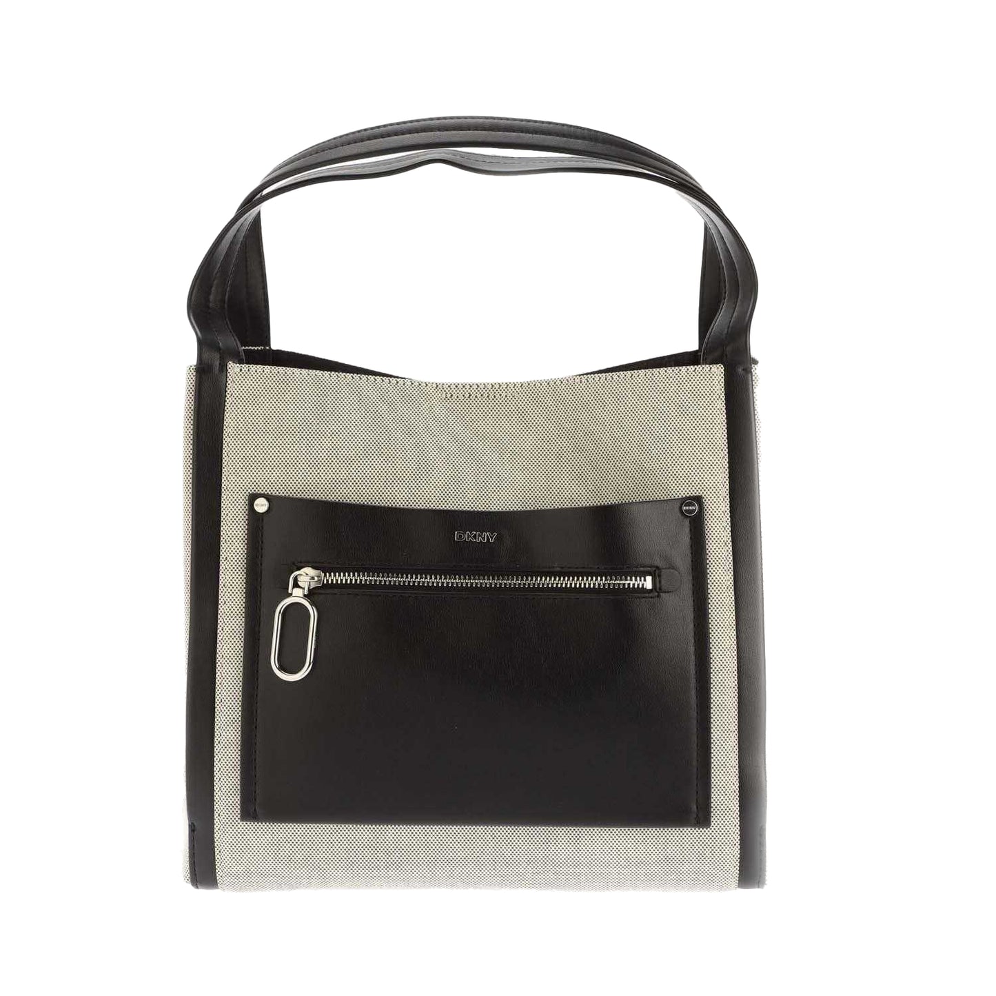 Black - Front - DKNY Nala Hobo Shoulder Bag
