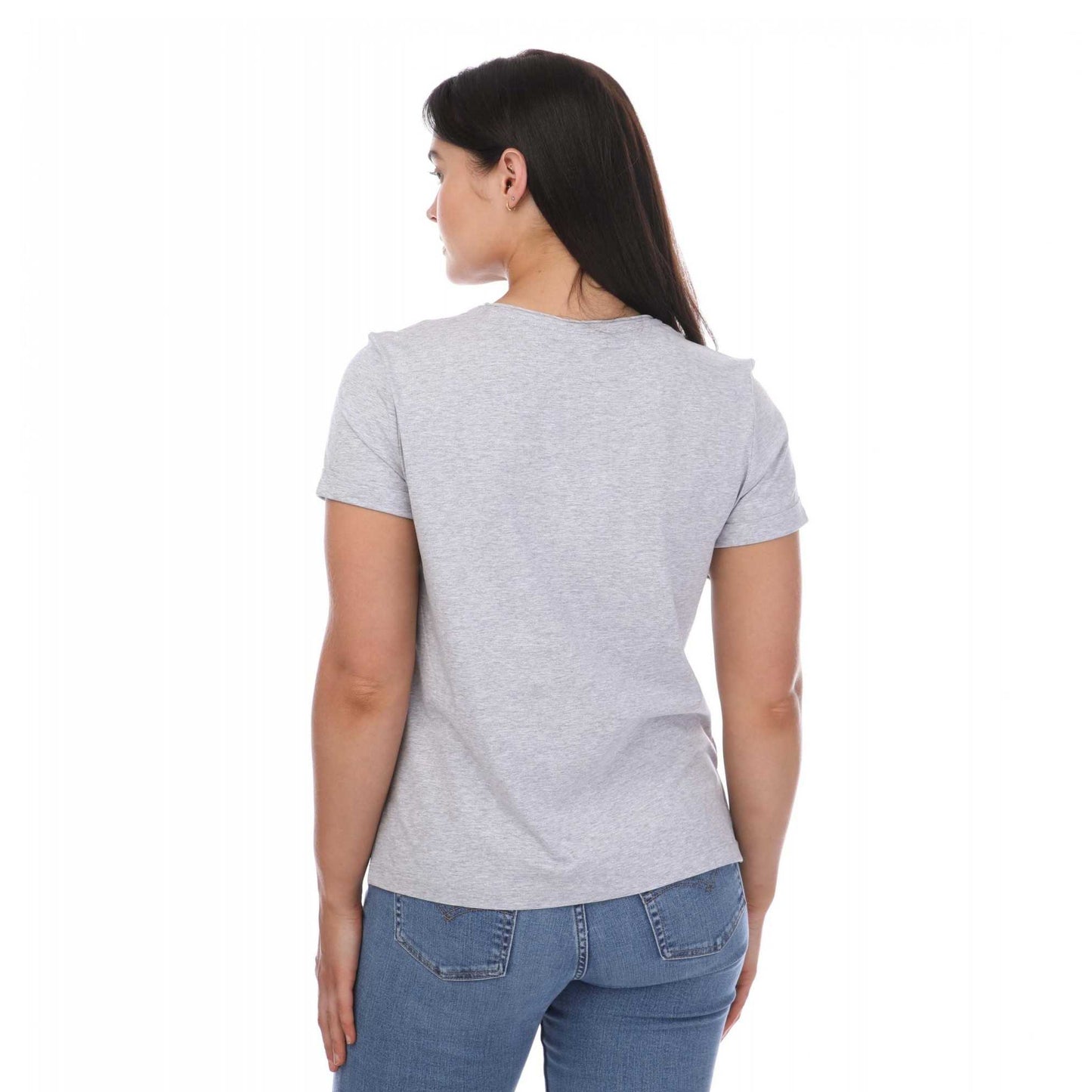 Grey - Back - Ted Baker Womens-Ladies Miarna V Neck T-Shirt