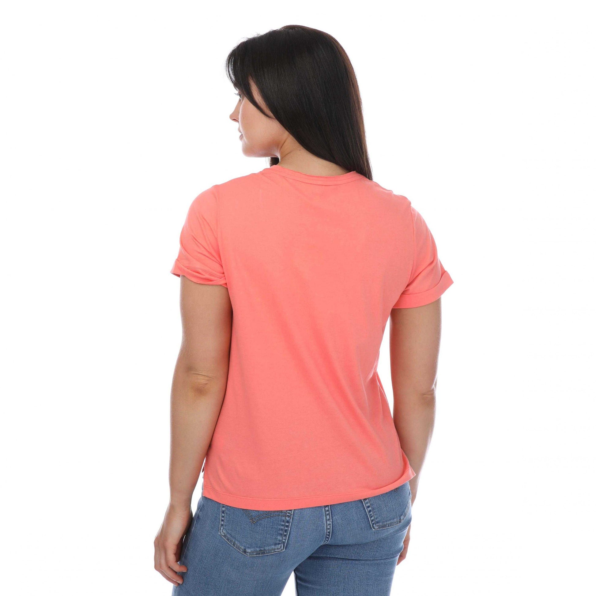 Pink - Back - Ted Baker Womens-Ladies Miarna V Neck T-Shirt