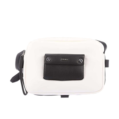 White-Black - Front - DKNY Ara Dz Cross Body Camera Bag