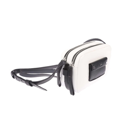 White-Black - Side - DKNY Ara Dz Cross Body Camera Bag