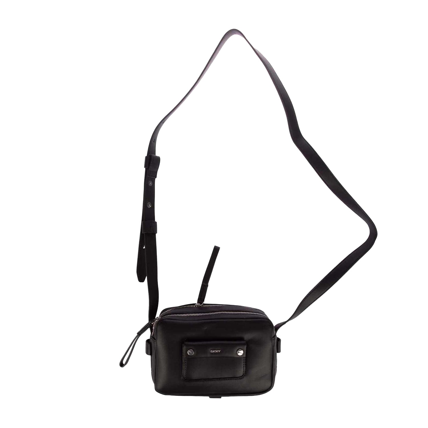 Black-Silver - Front - DKNY Ara Dz Cross Body Camera Bag
