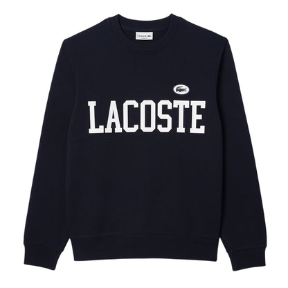 Blue - Front - Lacoste Mens Flocked Fleece Sweatshirt