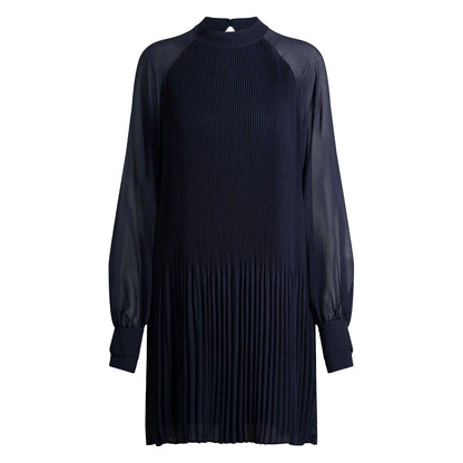 Dark Blue - Front - Boss Womens-Ladies Dolumi High-Neck Dress