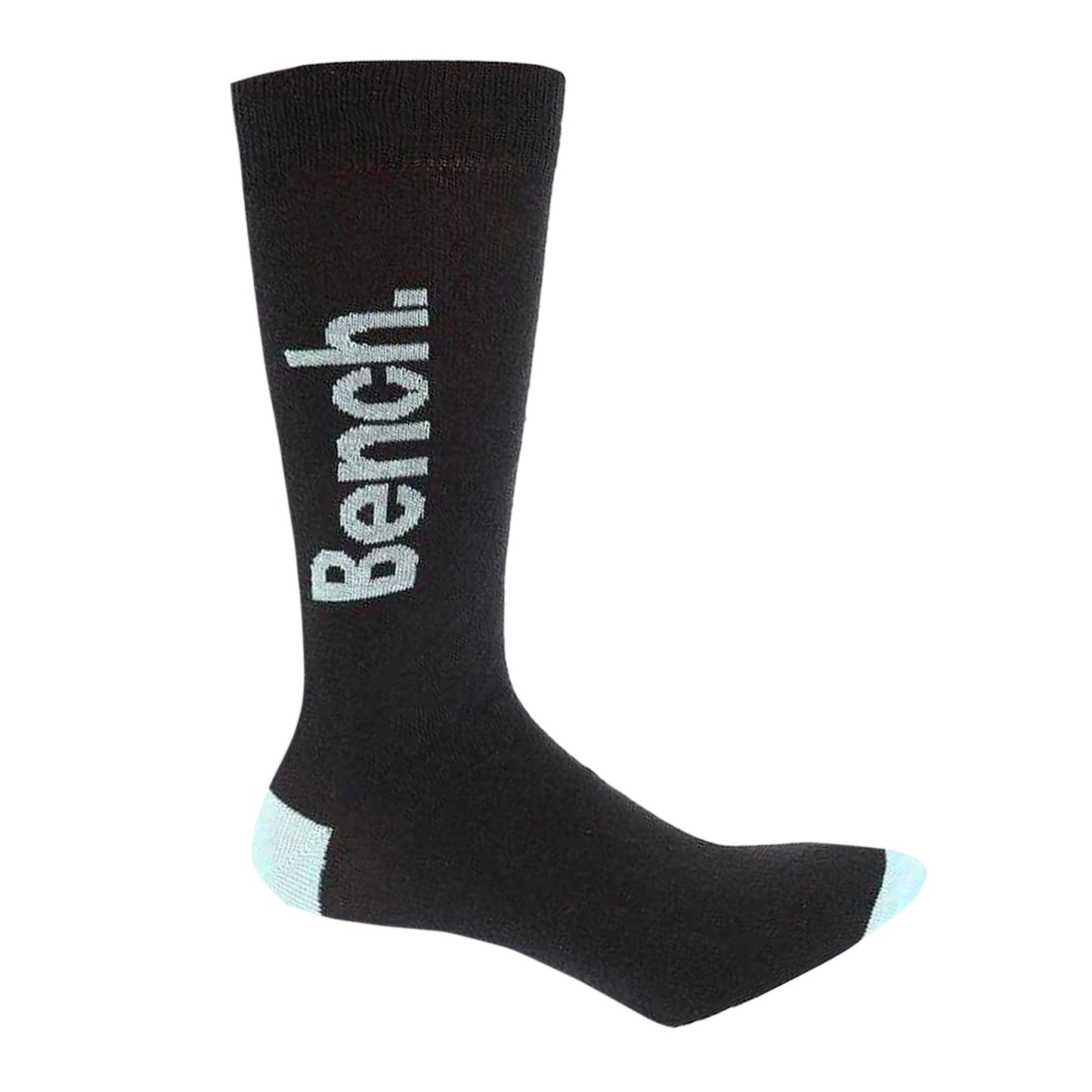 Black - Back - Bench Unisex Adult Reven Dress Socks (Pack of 7)
