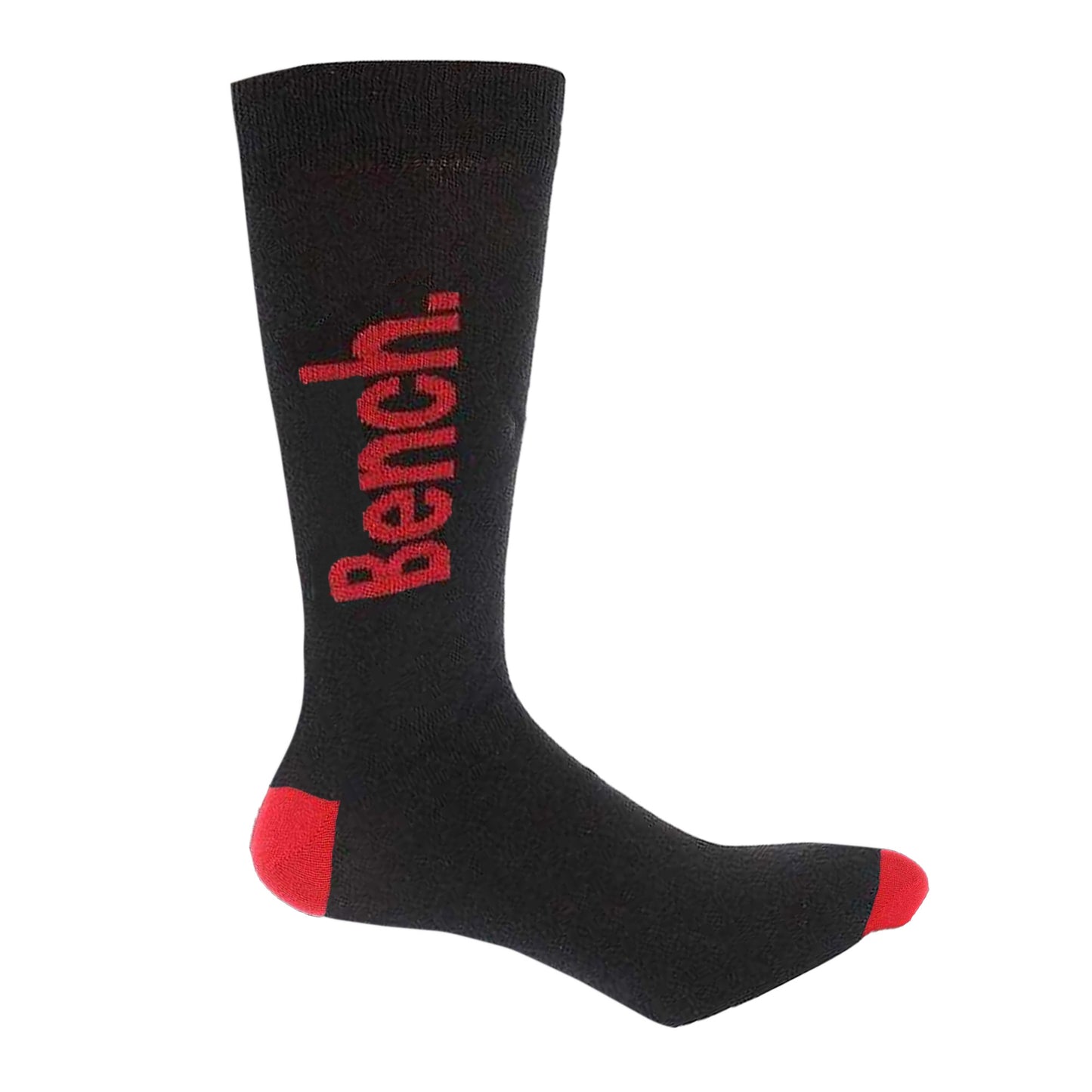 Black - Side - Bench Unisex Adult Reven Dress Socks (Pack of 7)