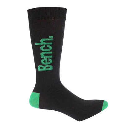 Black - Lifestyle - Bench Unisex Adult Reven Dress Socks (Pack of 7)