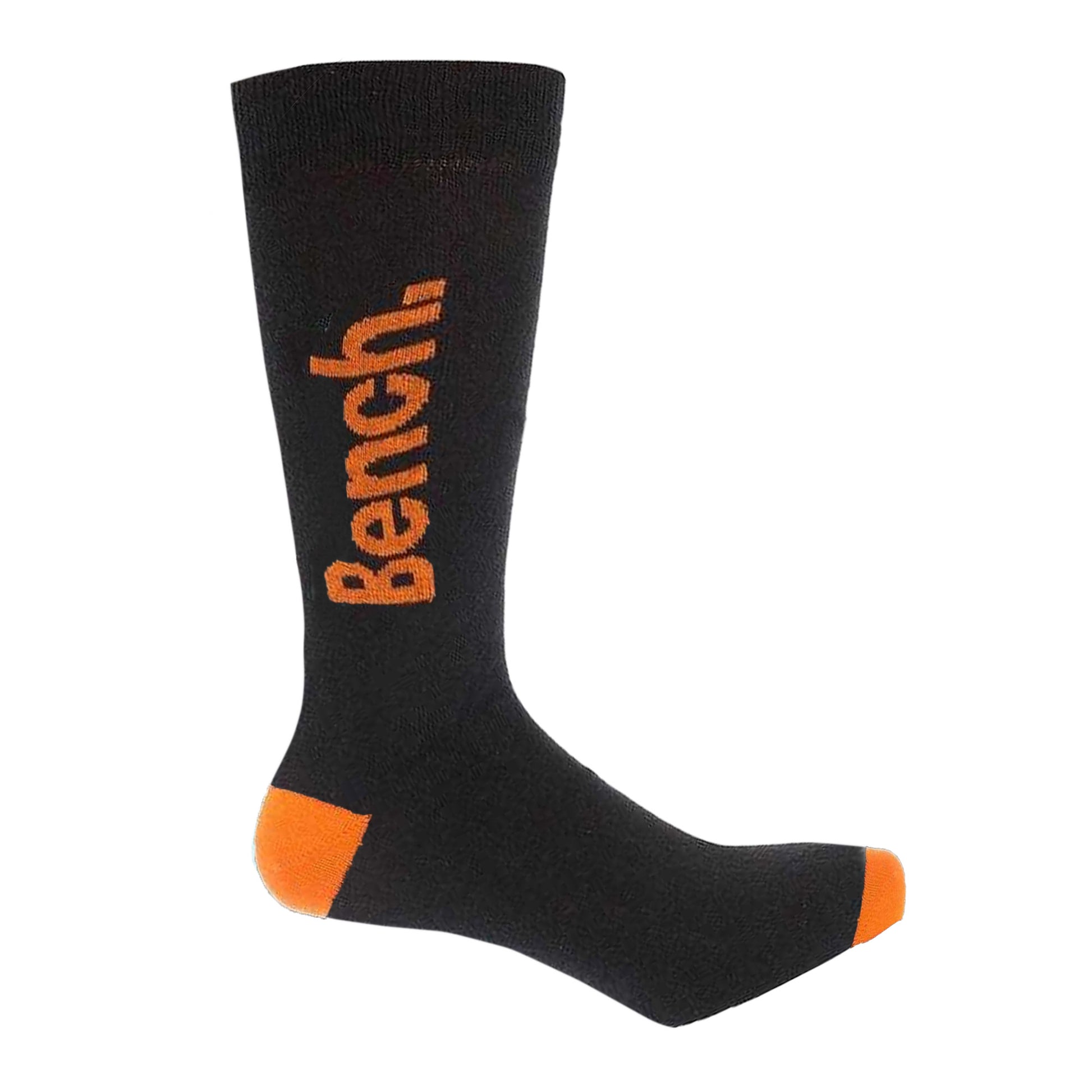 Black - Pack Shot - Bench Unisex Adult Reven Dress Socks (Pack of 7)