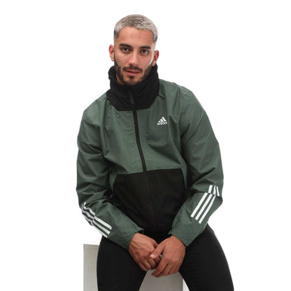 Green-Black - Side - Adidas Mens Stripe Jacket