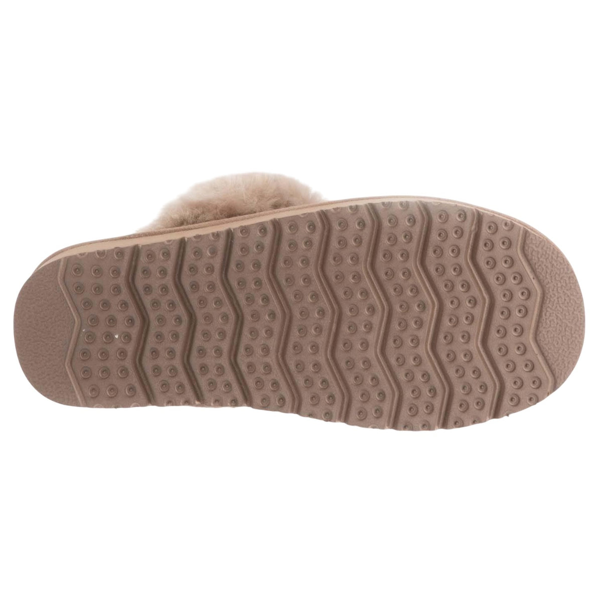 Brown - Side - EverAu Womens-Ladies Raven Slippers