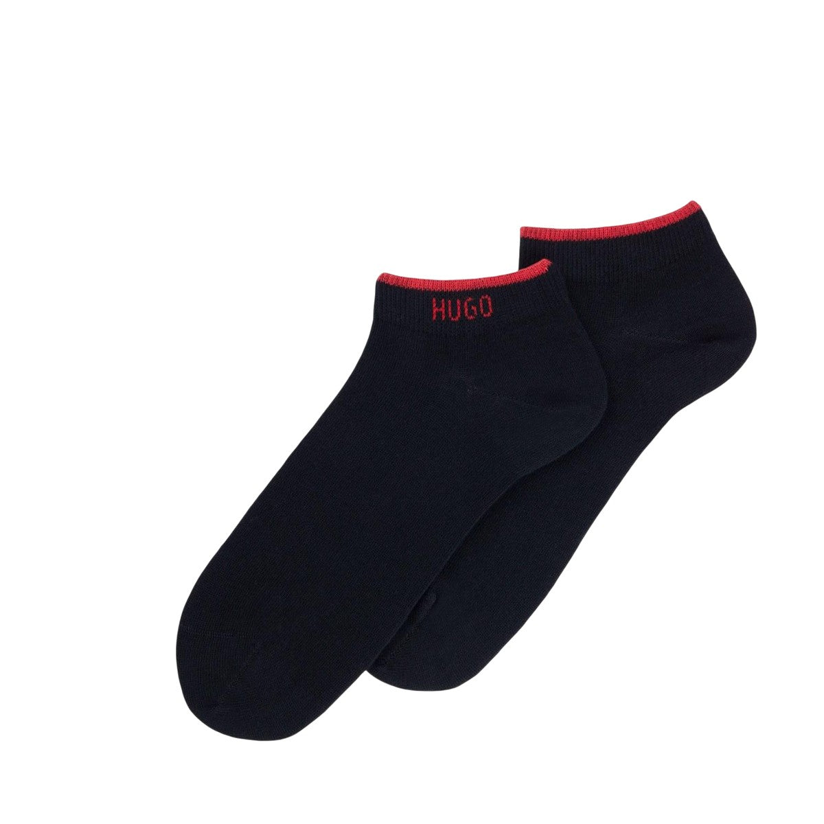 Black - Back - Hugo Unisex Adult Logo Ankle Socks (Pack of 2)