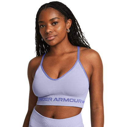 Purple - Lifestyle - Under Armour Womens-Ladies Seamless Sports Bra