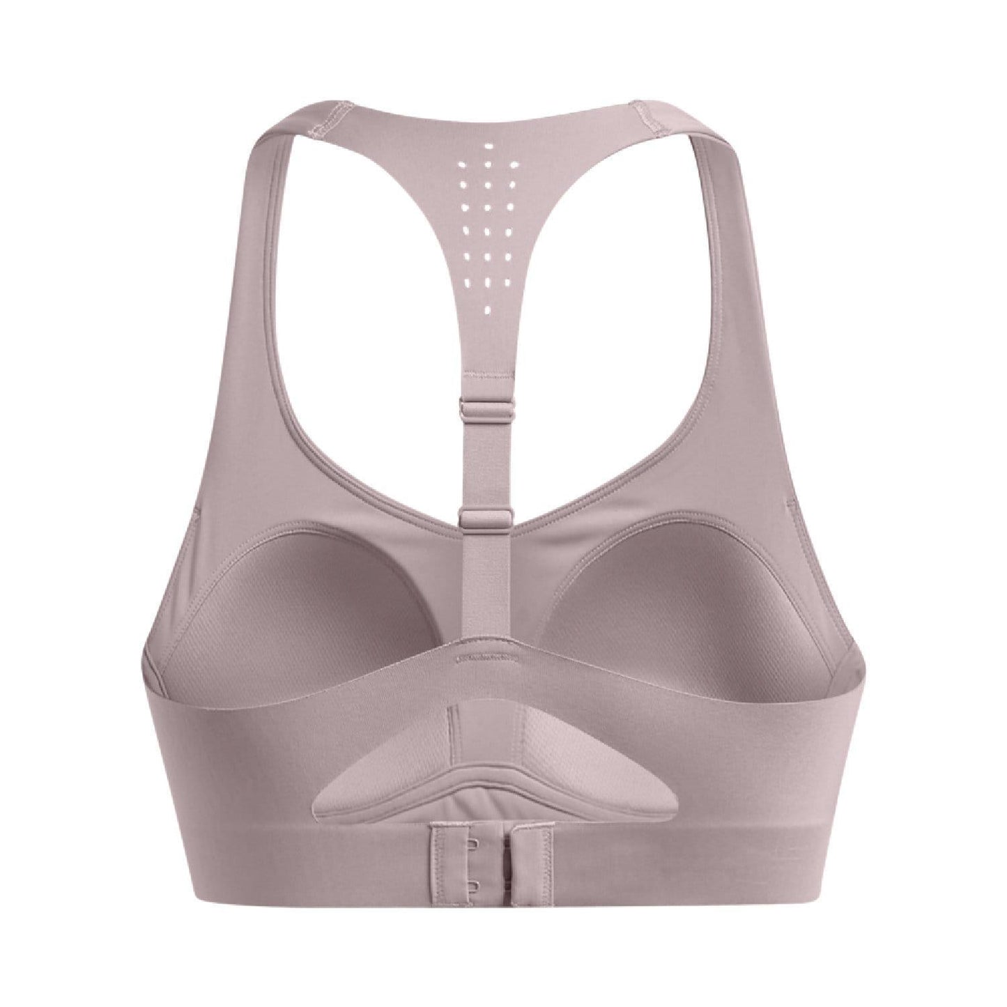 Grey - Back - Under Armour Womens-Ladies Medium Support Sports Bra