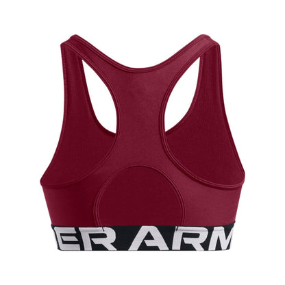 Red - Back - Under Armour Womens-Ladies HeatGear Sports Bra