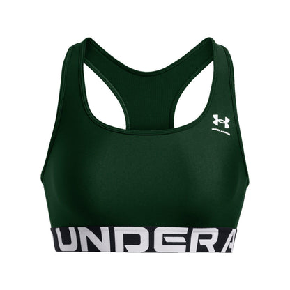 Green - Front - Under Armour Womens-Ladies HeatGear Sports Bra