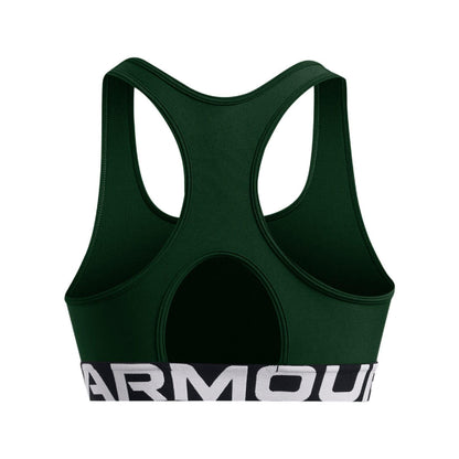 Green - Back - Under Armour Womens-Ladies HeatGear Sports Bra