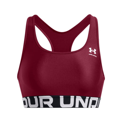 Red - Front - Under Armour Womens-Ladies HeatGear Sports Bra