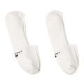 White - Front - Lacoste Unisex Adult Logo Organic Cotton Jersey No-Show Socks