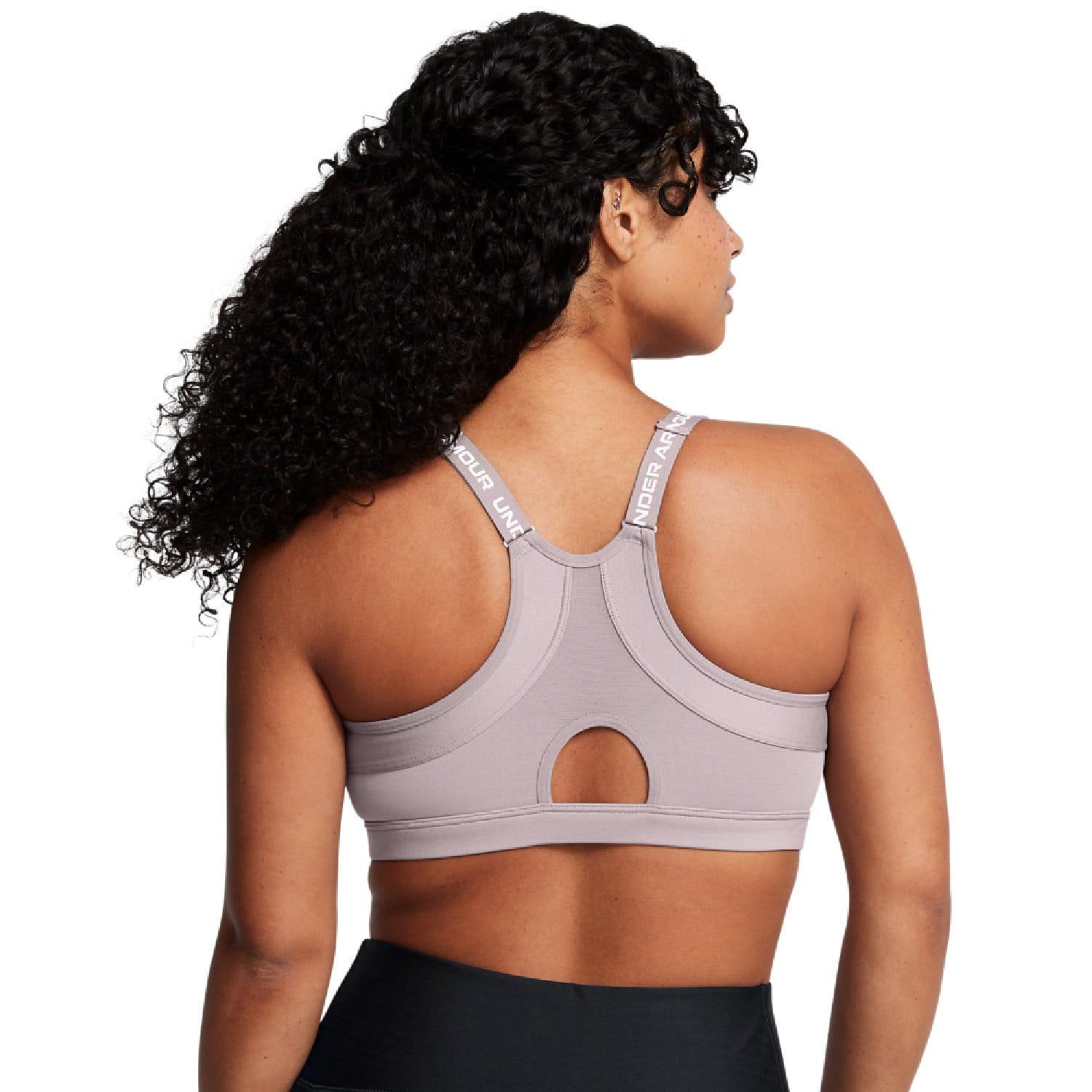 Grey - Pack Shot - Under Armour Womens-Ladies Infinity 2.0 Low Support Sports Bra
