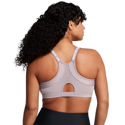 Grey - Pack Shot - Under Armour Womens-Ladies Infinity 2.0 Low Support Sports Bra