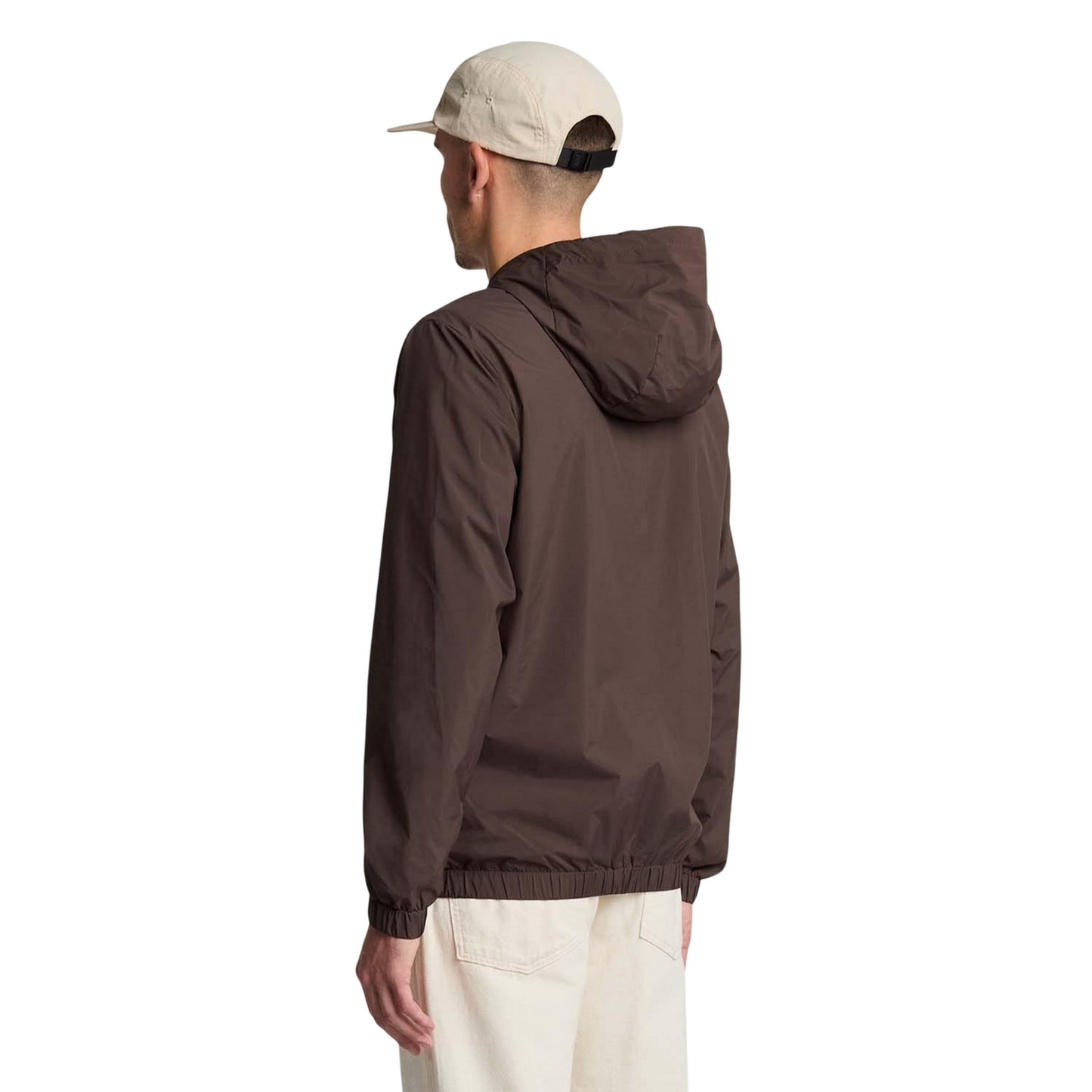 Green - Back - Lyle & Scott Mens Tonal Eagle Hooded Bomber Jacket