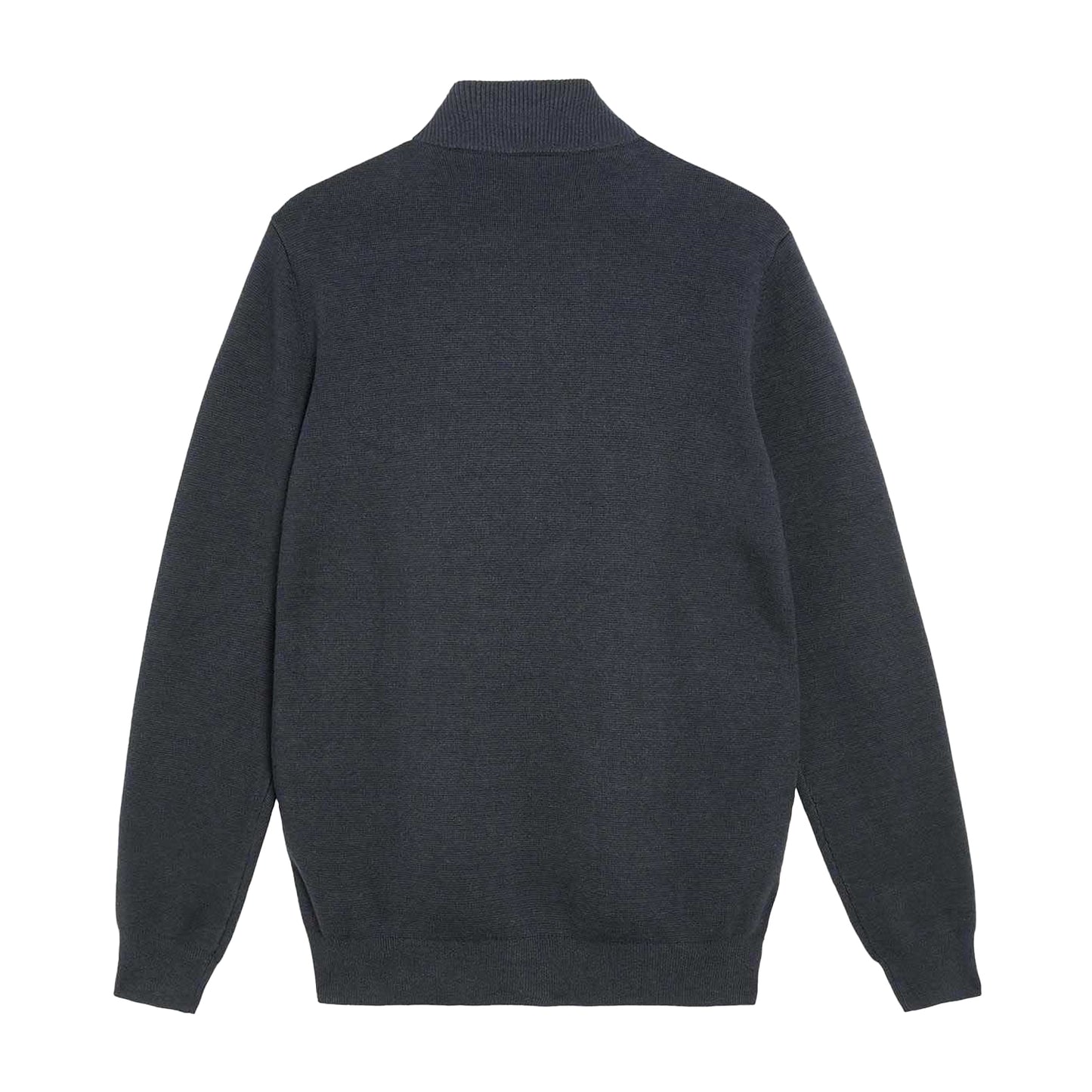 Blue - Back - Lyle & Scott Mens Milano Knitted Hybrid Jacket