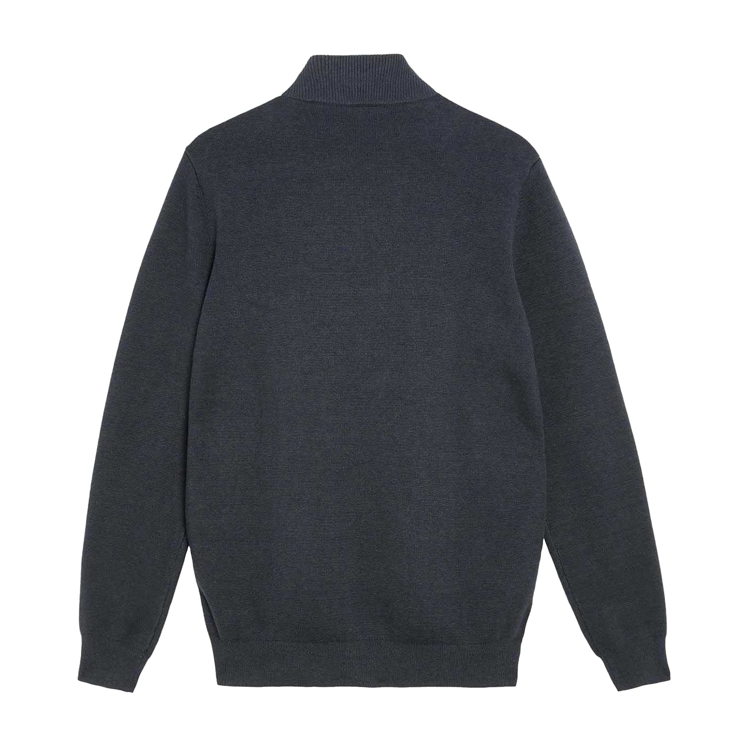 Blue - Back - Lyle & Scott Mens Milano Knitted Hybrid Jacket