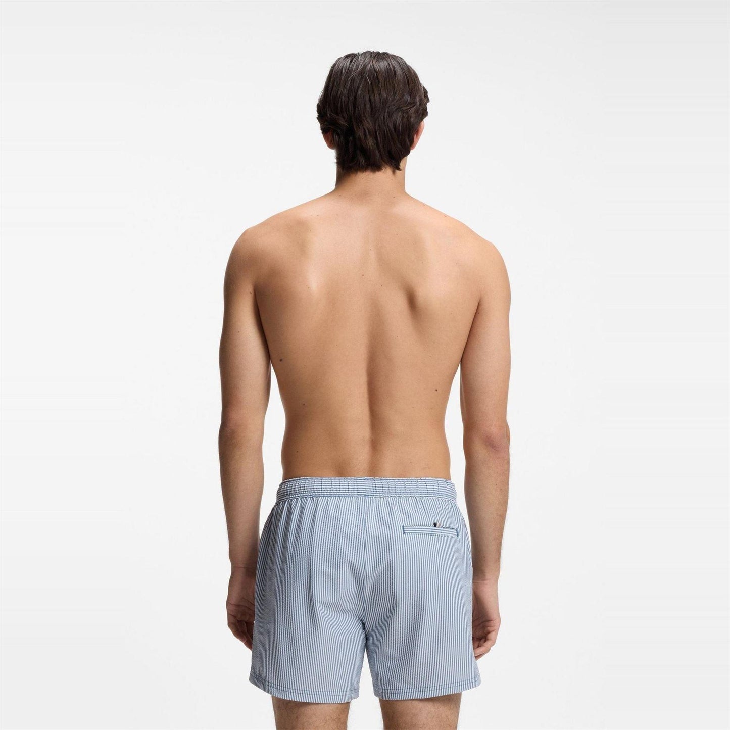 Open Blue - Side - Boss Mens Velvetfish Swim Shorts