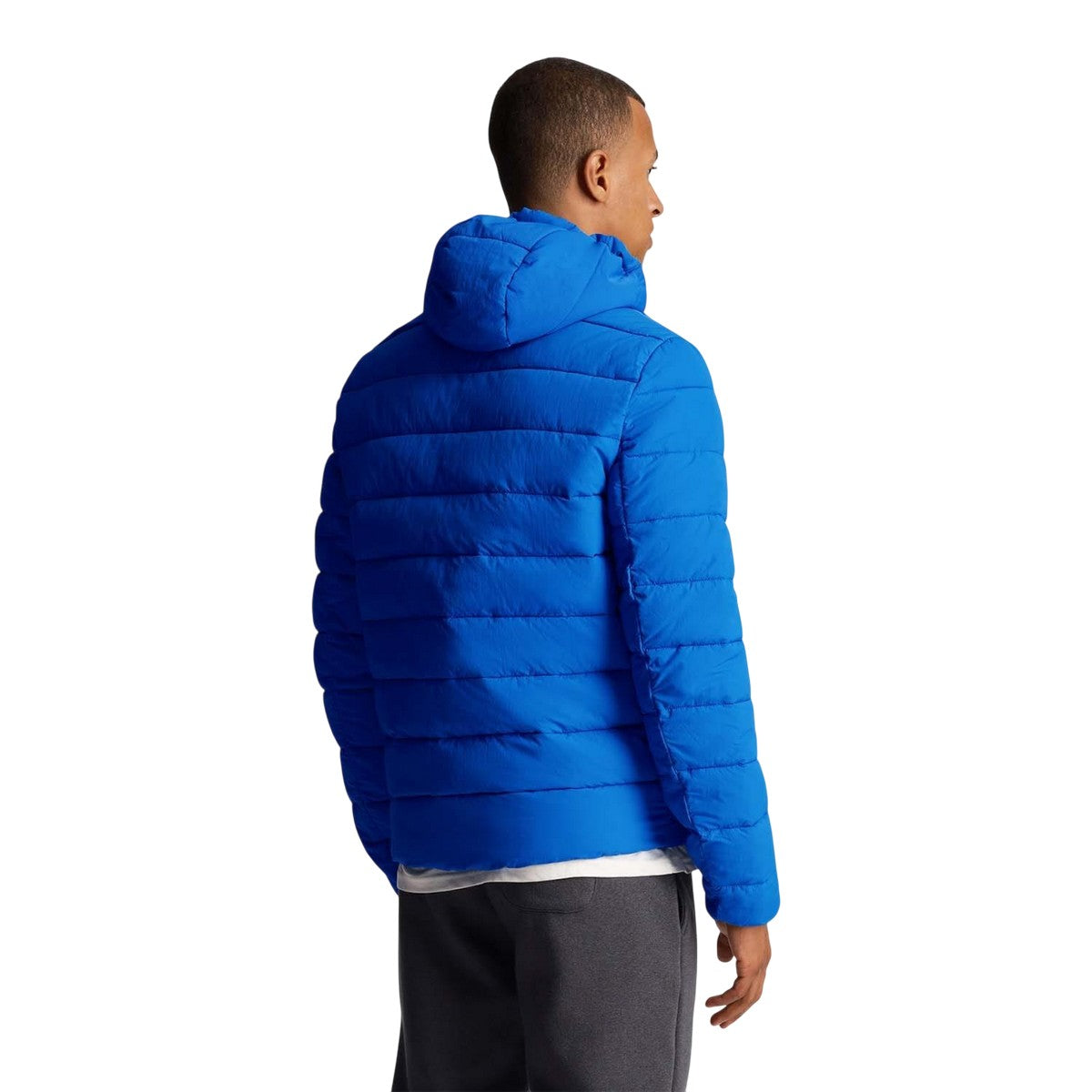 Blue - Back - Lyle & Scott Mens Lightweight Puffer Jacket