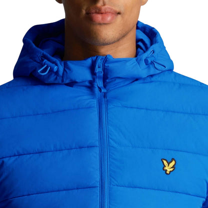 Blue - Side - Lyle & Scott Mens Lightweight Puffer Jacket