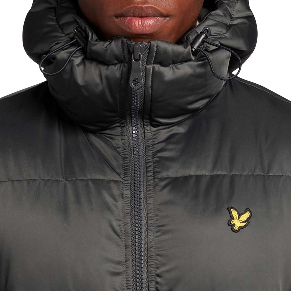 Grey - Side - Lyle & Scott Mens Lightweight Puffer Jacket