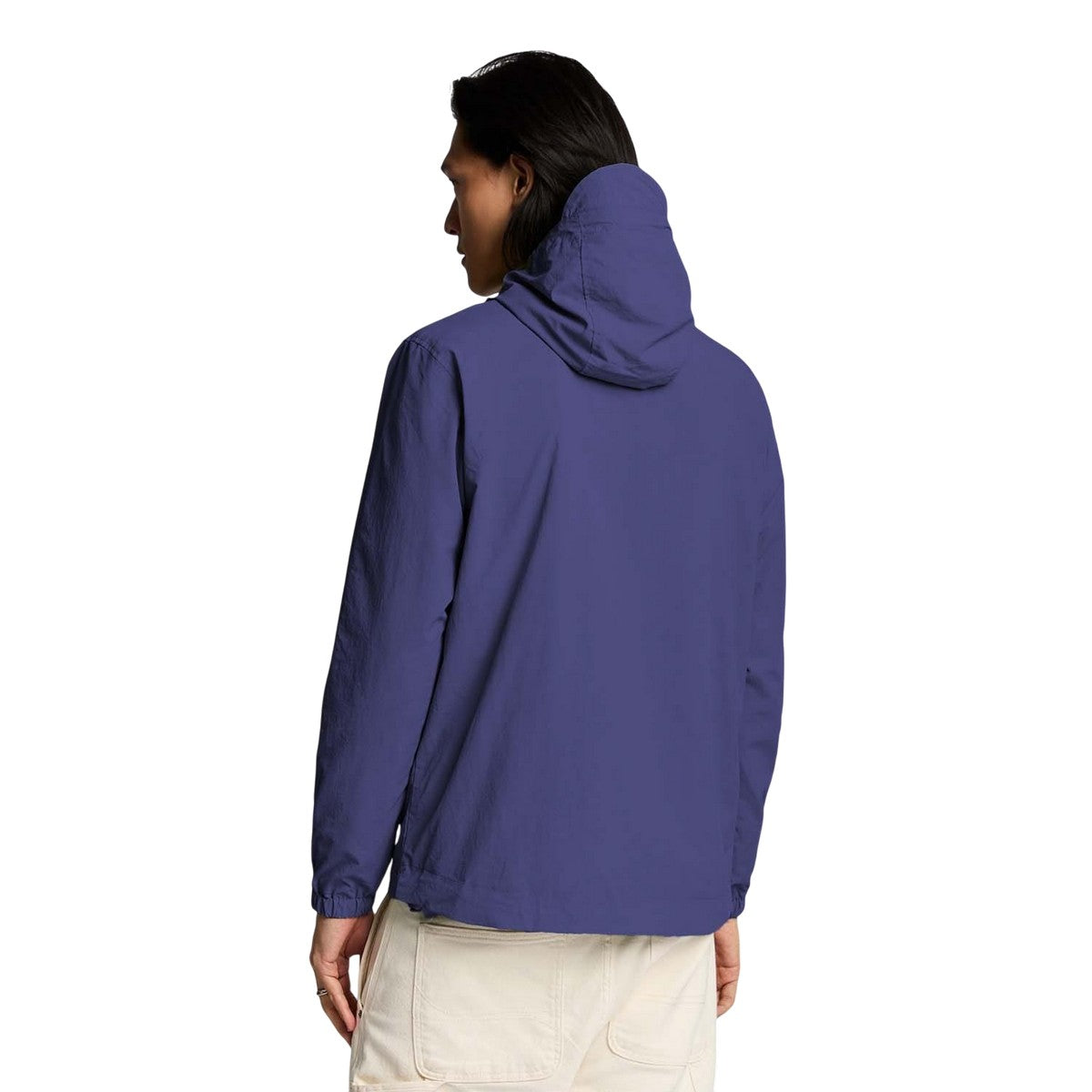 Purple - Back - Lyle & Scott Mens Water Resistant Hooded Jacket