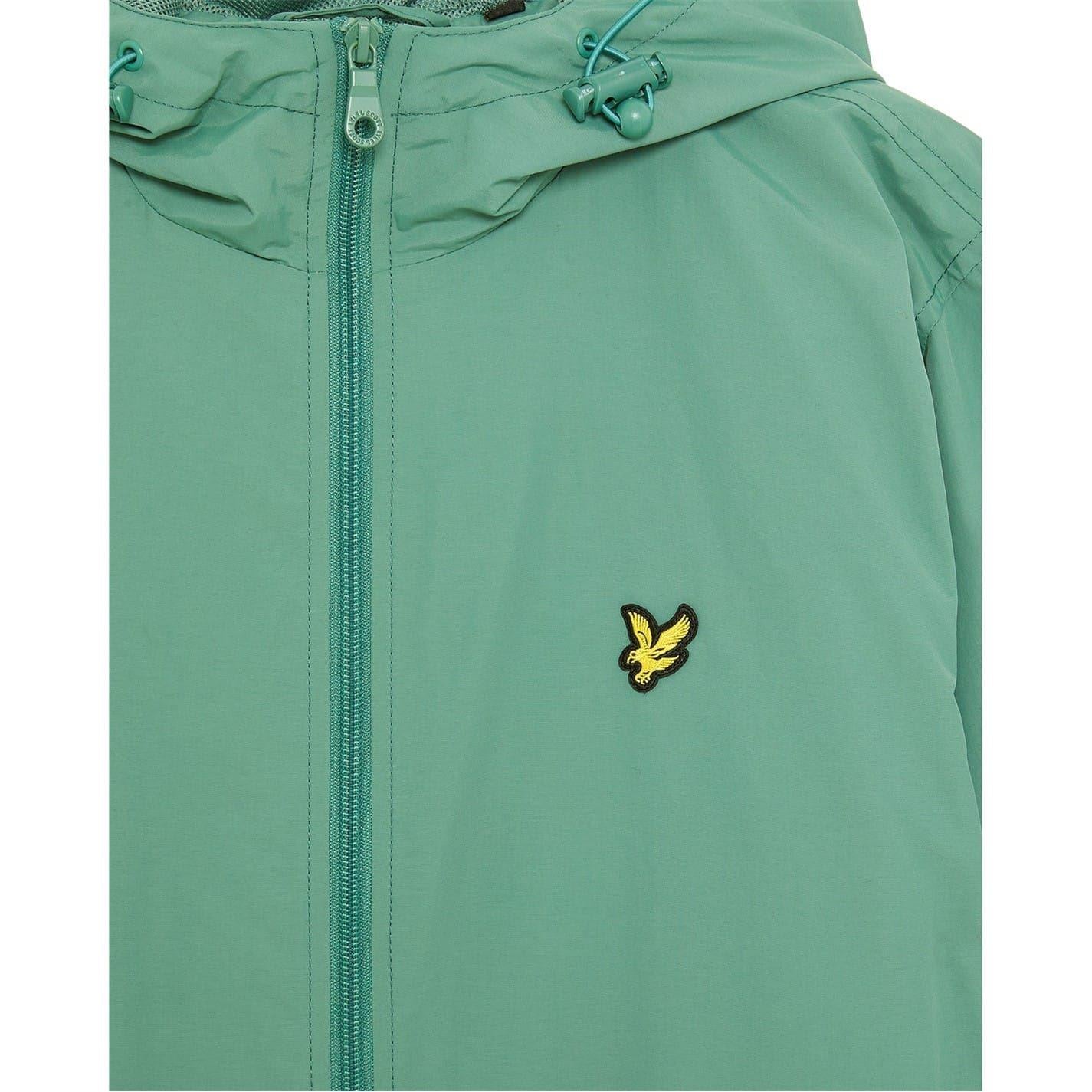 Agave Green - Front - Lyle & Scott Mens Water Resistant Hooded Jacket