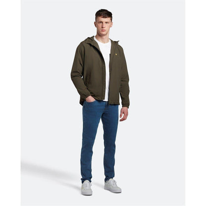 Olive - Lifestyle - Lyle & Scott Mens Water Resistant Hooded Jacket