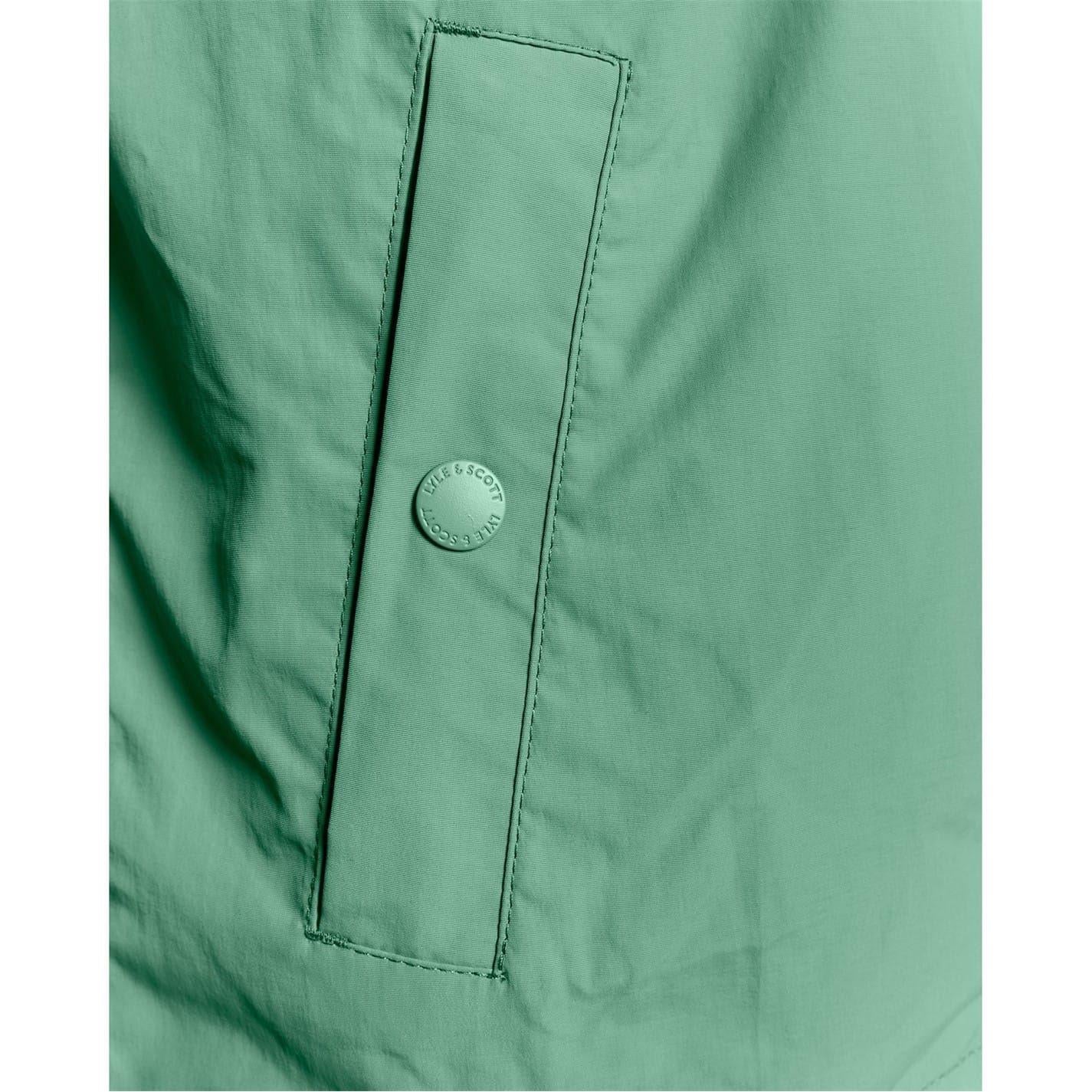 Agave Green - Back - Lyle & Scott Mens Water Resistant Hooded Jacket