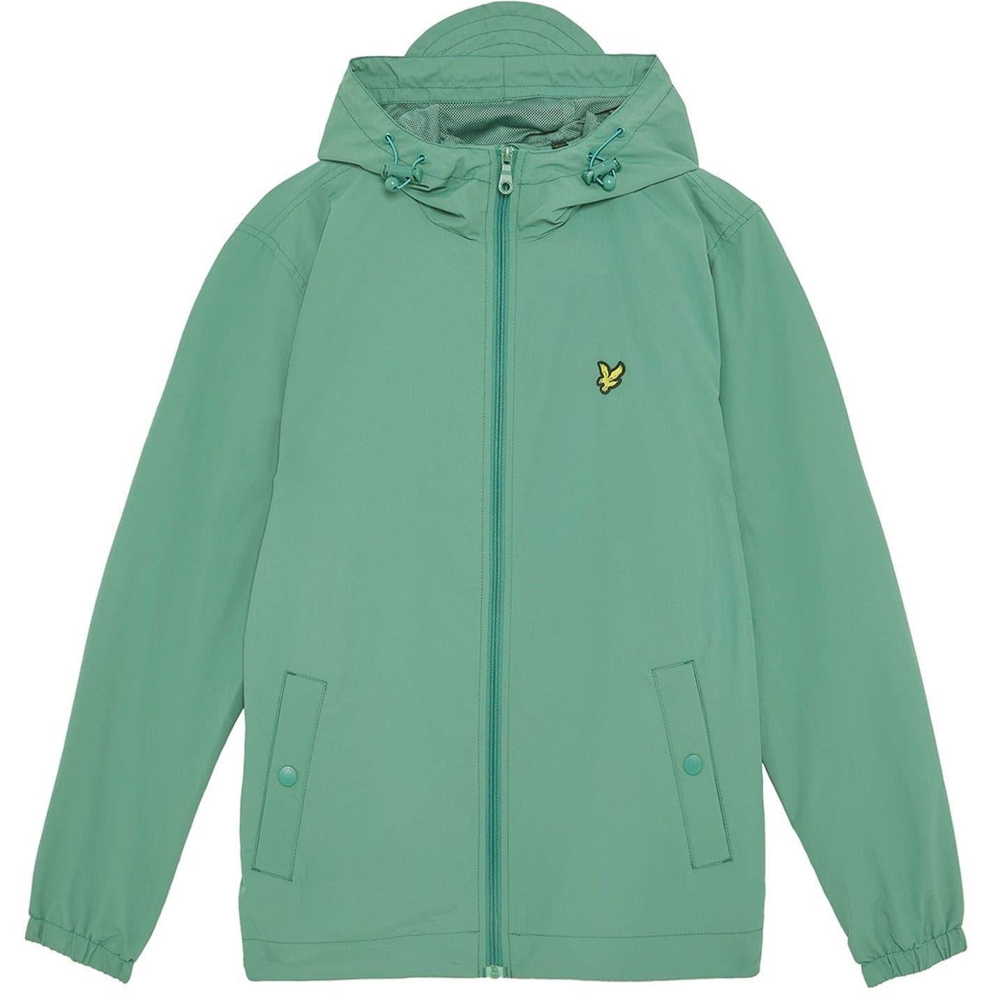 Agave Green - Side - Lyle & Scott Mens Water Resistant Hooded Jacket