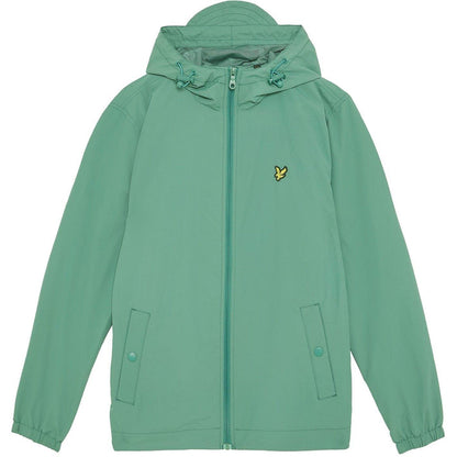 Agave Green - Side - Lyle & Scott Mens Water Resistant Hooded Jacket