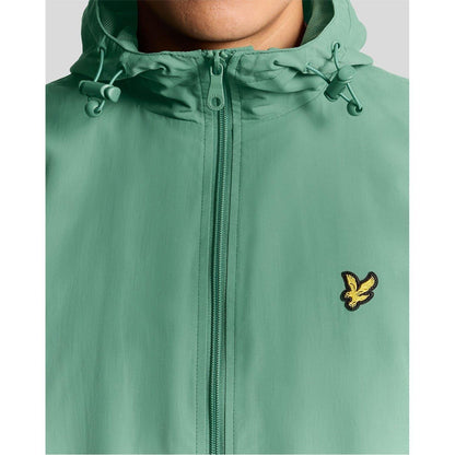 Agave Green - Pack Shot - Lyle & Scott Mens Water Resistant Hooded Jacket