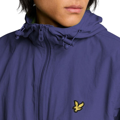 Purple - Side - Lyle & Scott Mens Water Resistant Hooded Jacket