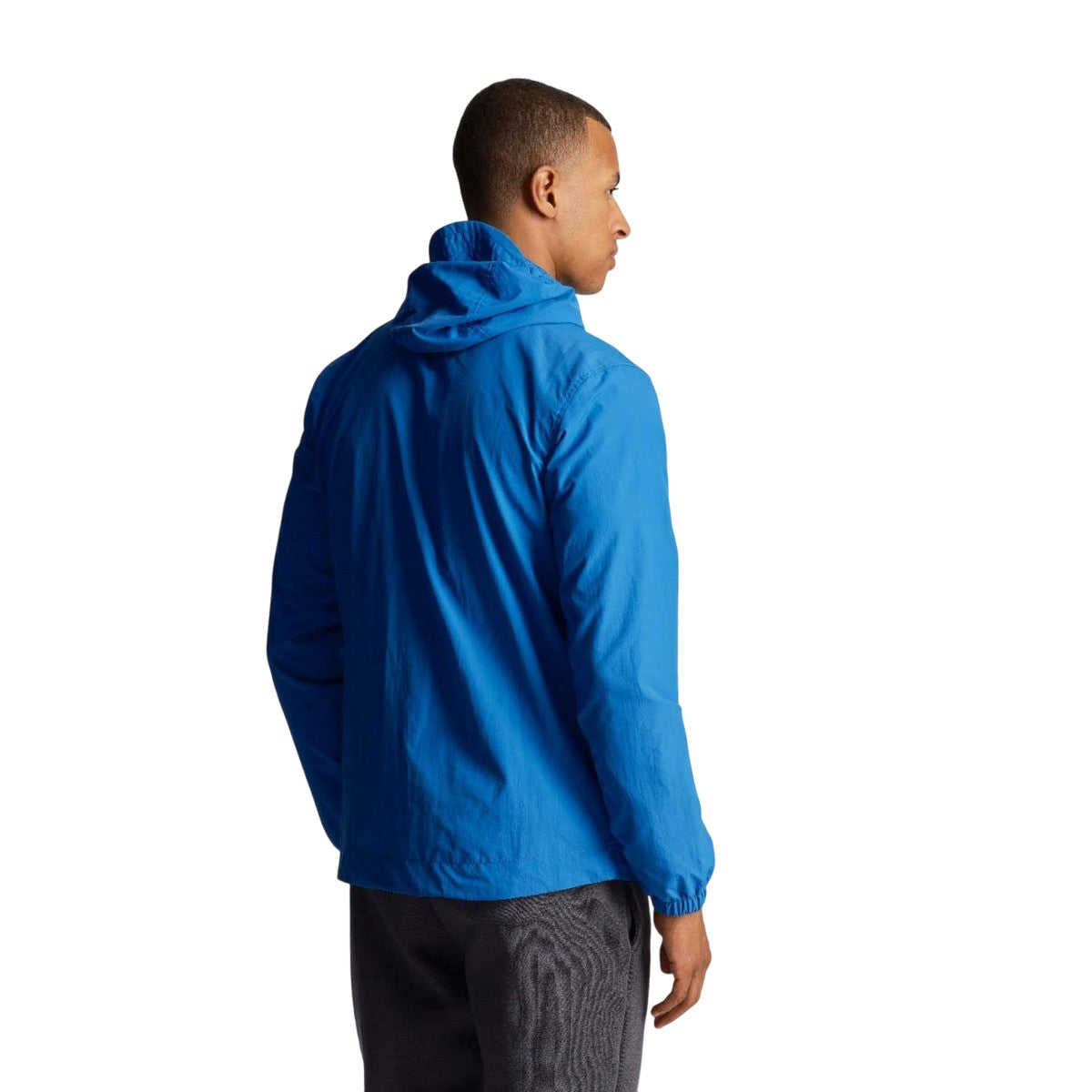 Blue - Back - Lyle & Scott Mens Water Resistant Hooded Jacket